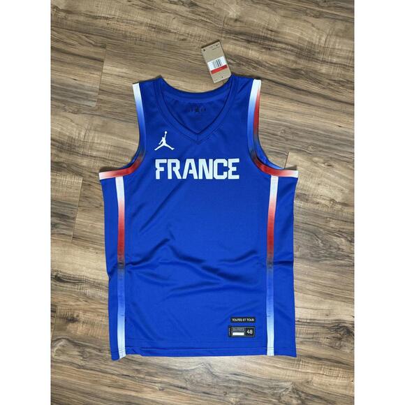 Jordan x France Limited 2024 Olympic  Road Women's Basketball Jersey - Picture 1 of 5